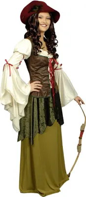 Produktbild von K31250603-44-46 Damen Maid Marian Robin Hood Kostüm Gr.44-46