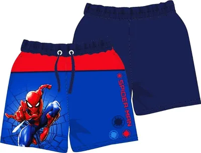 Produktbild von Spiderman Kinder Badeshorts – Badehose für den Strand und das Schwimmbad Blau 7/8 Jahre