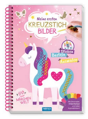 Image de Trötsch Bastelbuch Beschäftigungsbuch Meine ersten Kreuzstichbilder Märchenwelt