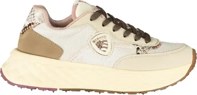Produktbild von Bequeme Damensneaker in Beige mit Kontrastdetails und Druck