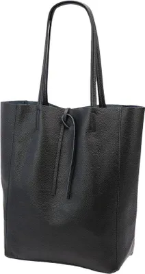 Produktbild von Ledershopper schwarz 37x29cm mit Innenfach