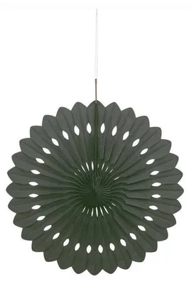 Produktbild von Unique Party 64260, Dekorativer Ventilator, Schwarz, Papier, 1 Stück(e), 40 cm