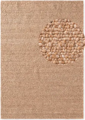 Produktbild von Ted Baker Kurzflor Teppich Portobello, Beige, handgemacht, weich