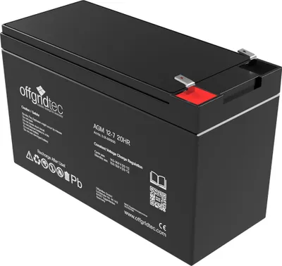 Immagine prodotto di Offgridtec® AGM 7Ah 20HR 12V - Batteria solare Estremamente resistente ai cicli
