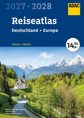 Produktbild von ADAC Reiseatlas 2027/2028 Deutschland 1:200.000, Europa 1:4,5 Mio.