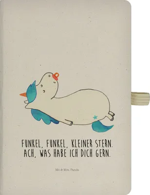 Produktbild von Mr. & Mrs. Panda notizbuch Einhorn Schnuller - Transparent - Geschenk, Notizheft, Kladde, Mama, Einhörner, Baby, Geburt, Journal, Reisetagebuch, Unicorn, Geburtstag