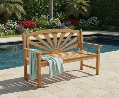 Produktbild von Lesli Living Landhausbank Sunburst 156 cm