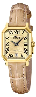 Zdjęcie produktu dla Lotus Zegarek z datownikiem Square Series Gold