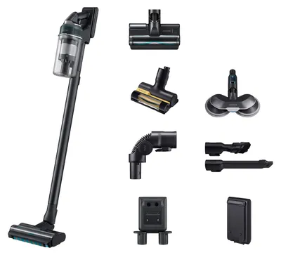 Produktbild von Samsung Jet 85S Wet&Clean mit Spray Spinning Sweeper, 770 W Motorleistung, Stabstaubsauger, Beutellos, Schwarz, Türkis, Grün, 0,8 l, Teal Green, Trocken