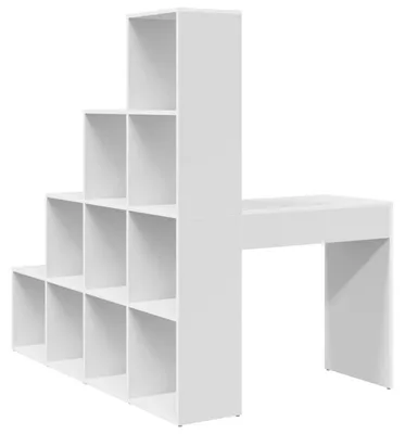 Immagine prodotto di Scrivania – Tavolo da lavoro – Scrivania per computer – Postazione di lavoro – Scrivania – Bianco elegante – Ampio spazio di lavoro