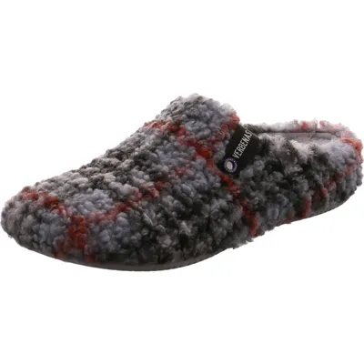 Produktbild von Verbenas Damen Hausschuh York Plaid Borrego weiß/beige/rot
