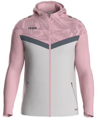 Immagine prodotto di Jako Iconic Giacca con cappuccio Donna - Soft Grey / Pink / Anthra Light