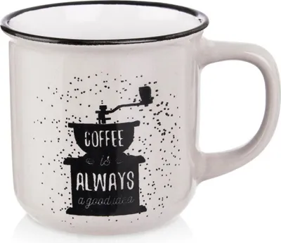Immagine prodotto di Tazza in Vetroceramica per caffè, tè, tisane e bevande, bianca, 370 ml