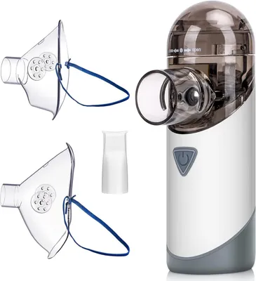 Produktbild von Inhalator Vernebler Leises Tragbares Inhalationsgerät Set, Effektive Behandlung Von Atemwegserkrankungen, USB Wiederaufladbar, Inhalator