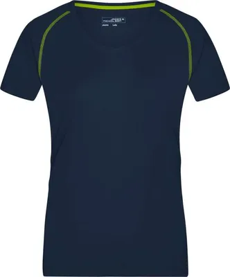Produktbild von Funktions-Shirt für Fitness und Sport navy/bright-yellow, Gr. M