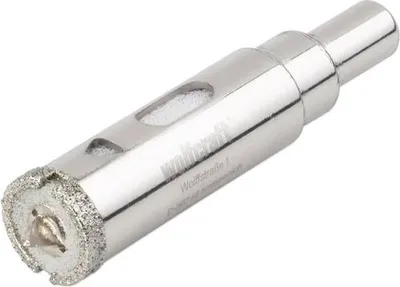 Produktbild von wolfcraft GmbH 5920000, Einzelbild, Akkuschrauber, Feinsteinzeug, Glasierte Fliese, Granit, Kachel, Edelstahl, Zylinderförmige Welle, 4,5 cm