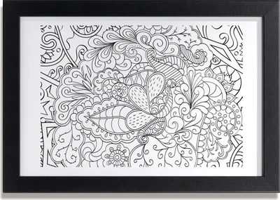 Produktbild von Bild 30x20 MDF-Rahmen, Wandkunst Verzierungen