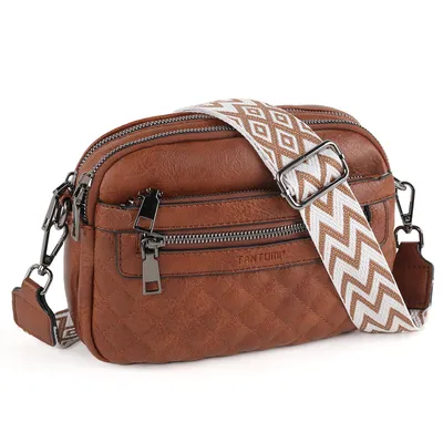 Produktbild von Umhängetasche damen klein, crossbody bag Handtasche, Schultertasche damen Moderne Taschen mit Verstellbarem Abnehmbar Breiter Gurt