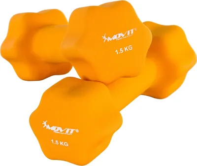 Obrázok produktu pre Set 2 činiek s neoprénovým povrchom 1,5 kg MOVIT