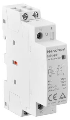 AC-Schutzschalter 20A 2-polig 1NO 1NC 24V AC DIN-Schiene