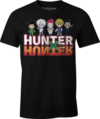 Obrázok produktu pre Hunter X Hunter - Pánske tričko „Hunter Team“ CD2108 (M) (čierne)