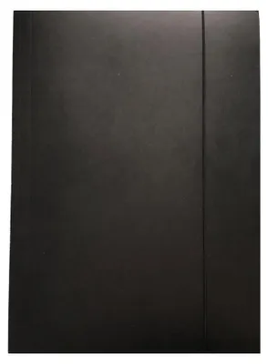 Image de Pochette à élastique A4 noire Shan