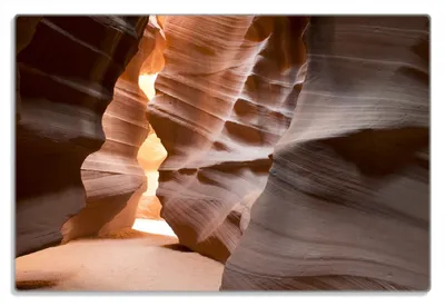 Produktbild von Wallario Frühstücksbrettchen aus Glas 20 x 30 cm mit rutschfesten Füßen, Motiv Antelope Canyon Arizona  USA