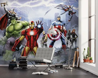 Produktbild von Komar Vlies Fototapete - Marvel Avengers Ultimate Warriors - Größe 300 x 250 cm
