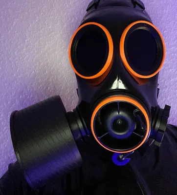 Produktbild von Color rings für S10 Gasmaske in Neonorange Außenringe Gasmaske Britische S10