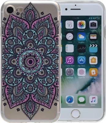 Produktbild von Henna Cover für Apple iPhone 5 / 5s / SE Case Schutz Hülle Silikon Tattoo Bunt
