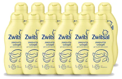 Produktbild von 12 x Zwitsal Baby Waschgel – Zeepfrei – 200 ml - Vorteilspackung - 12 Stücke
