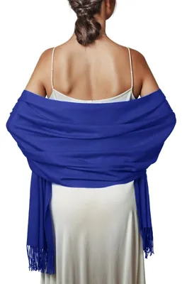Produktbild von Damen Pashmina Schal für Abendkleidung in Blau