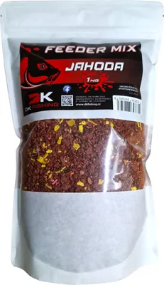 Image de DK Fishing Feeder mix humidifié à la fraise 1kg