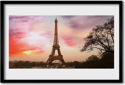 Produktbild von Bild 60x40 MDF-Rahmen Wandkunst Eiffelturm Architektur