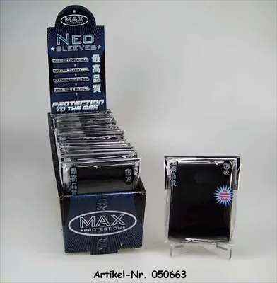 Immagine prodotto di MAX Protection maniche per carte di credito piccole Alpha Black (50)