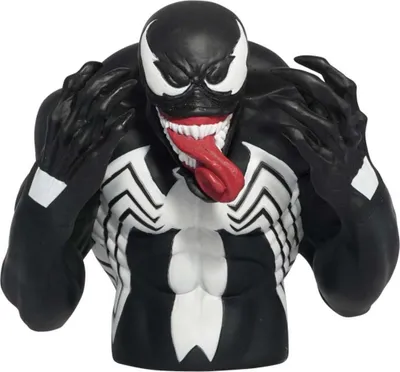 Obrázek produktu pro Monogram Venom Bust Bank, Marvel Heroes, Černá, Bílá, PVC, 1 kusů