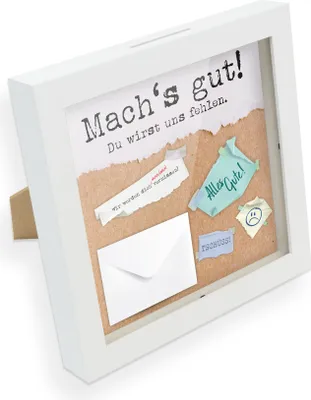 Produktbild von itenga Bilderrahmen Geldgeschenk Abschied Machs gut