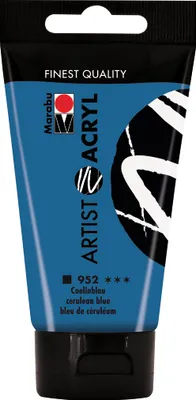 Produktbild von Marabu 12200002952, 75 ml, Blau, Tube, Wasserfest