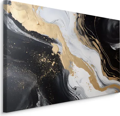 Produktbild von Muralo Leinwandbild Wandbild für Wohnzimmer MARMOR Abstraktion Wanddeko Br. 70 cm x Hö. 50 cm