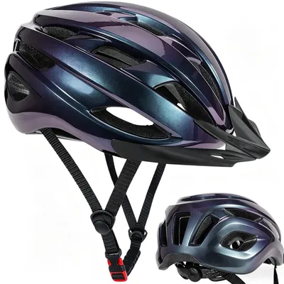 Image de Casque de vélo réglable, taille 55-58 cm, noir, pour femmes et hommes