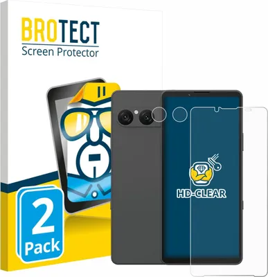 Produktbild von 2x Für Sony Xperia 10 VII (Display+Kamera) Schutzfolie BROTECT Displayschutz Display Schutz Folie Klar Transparent