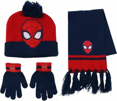 Obrázok produktu pre Spider-Man modrý klobúk a rukavice