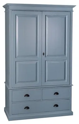 Obrázok produktu pre Casa Padrino šatníková skriňa v štýle vidieckeho domu - šatníková skriňa shabby V 197 cm Š 120 cm H 59 cm