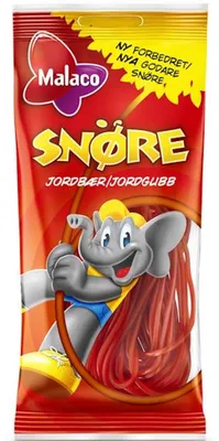 Produktbild von 20x Malaco Snöre Jordbaer 94g
