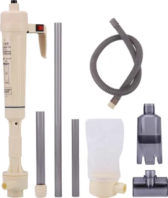 Produktbild von Elektrischer Aquarium-Kiesreiniger,batteriebetrieben, 520L/h &(58-95cm),mit Filtersack & Saugschutz,für sauberes Wasser, Bodengrund & Fischgesundheit