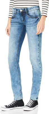 Produktbild von 24451 Street One, Crissi,  Damen Jeans Hose, Stretchdenim, blue used, W 24 L 32