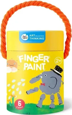 Produktbild von Fingerfarben zum Malen, 60 ml, 6 Farben – Jarmelo