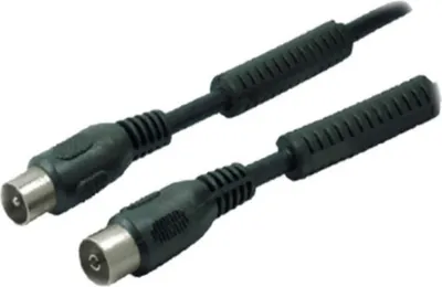 Immagine prodotto di Cavo per antenna a massima connettività S/CONN con filtro di corrente di guaina, > 100 dB, nero, 1,5 m (80202-128-1.5S)
