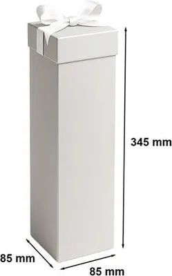 Obrázek produktu pro Dekorativní dárková krabička K-862 na víno, stříbrná barva