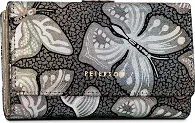 Produktbild von Peterson Portemonnaie aus Leder für Frauen Haoran schwarz One size